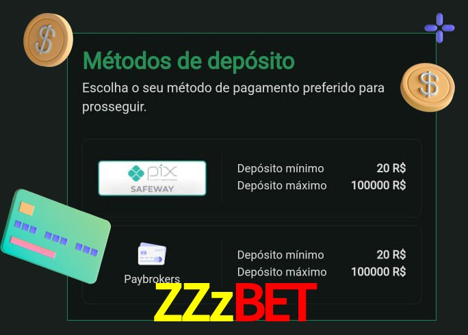O cassino ZZzbet oferece uma grande variedade de métodos de pagamento